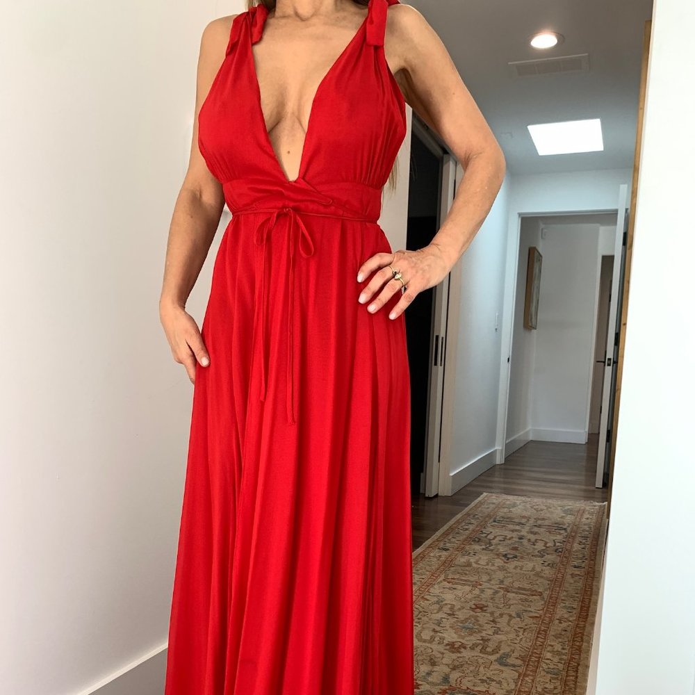 Reformation red gown